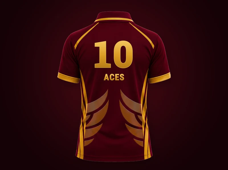Aces match jersey, back